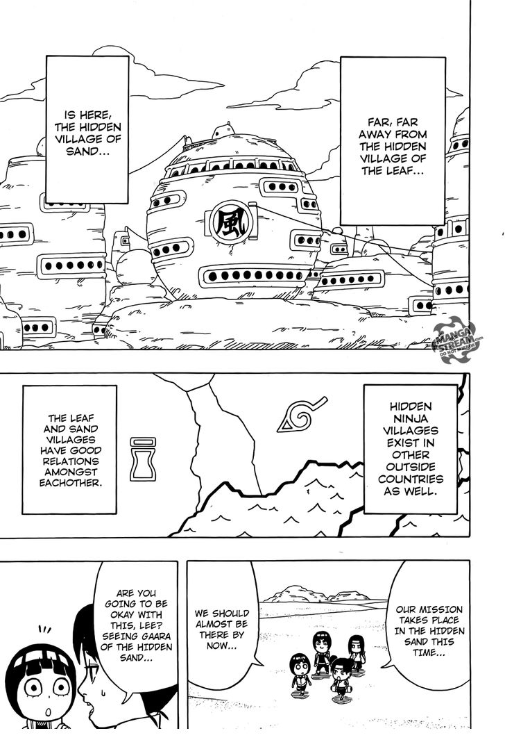 Rock Lee no Seishun Full-Power Ninden Chapter 7 page 3 - Chapter 7: Gaara of the Desert