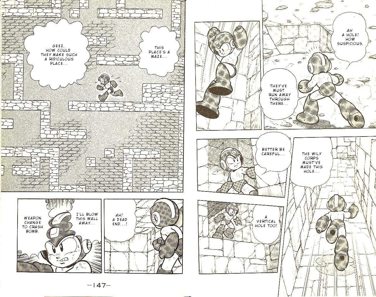 Rockman Dr Wily's Revenge Chapter 5 page 4 - Chapter 5: Time stop! Escape the maze!