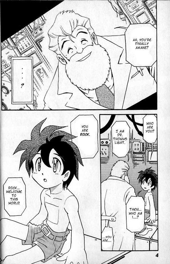 Rockman Megamix Chapter 1 page 4 - Chapter 1: Rockman's Birth