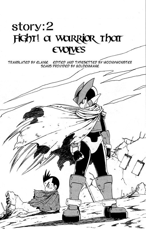 Rockman Zero Chapter 1.2 page 1 - Vol.1 Chapter 2: Fight! A Warrior That Evolves