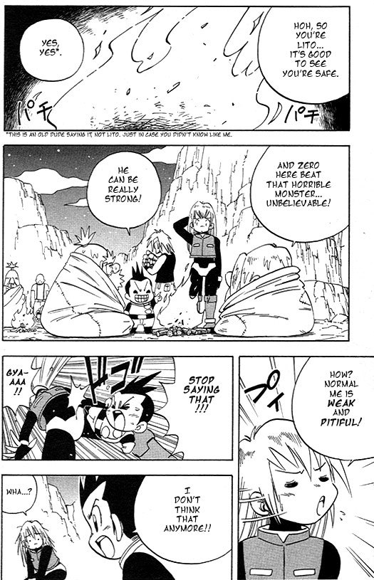 Rockman Zero Chapter 1.3 page 33 - Vol.1 Chapter 3: Coward Zero, Do Your Best!