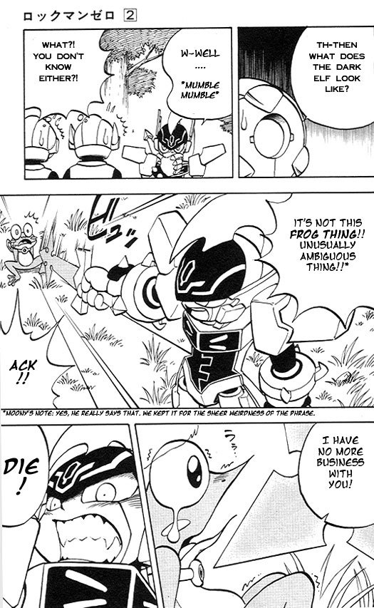 Rockman Zero Chapter 2.5 page 21 - Vol.2 Chapter 5: A Valuable Sidekick, Save Kwappa!