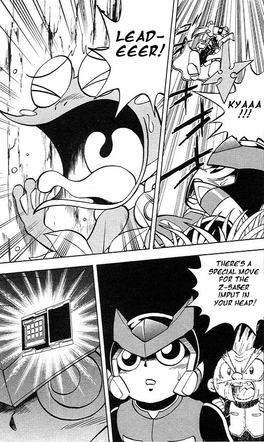 Rockman Zero Chapter 2.5 page 27 - Vol.2 Chapter 5: A Valuable Sidekick, Save Kwappa!