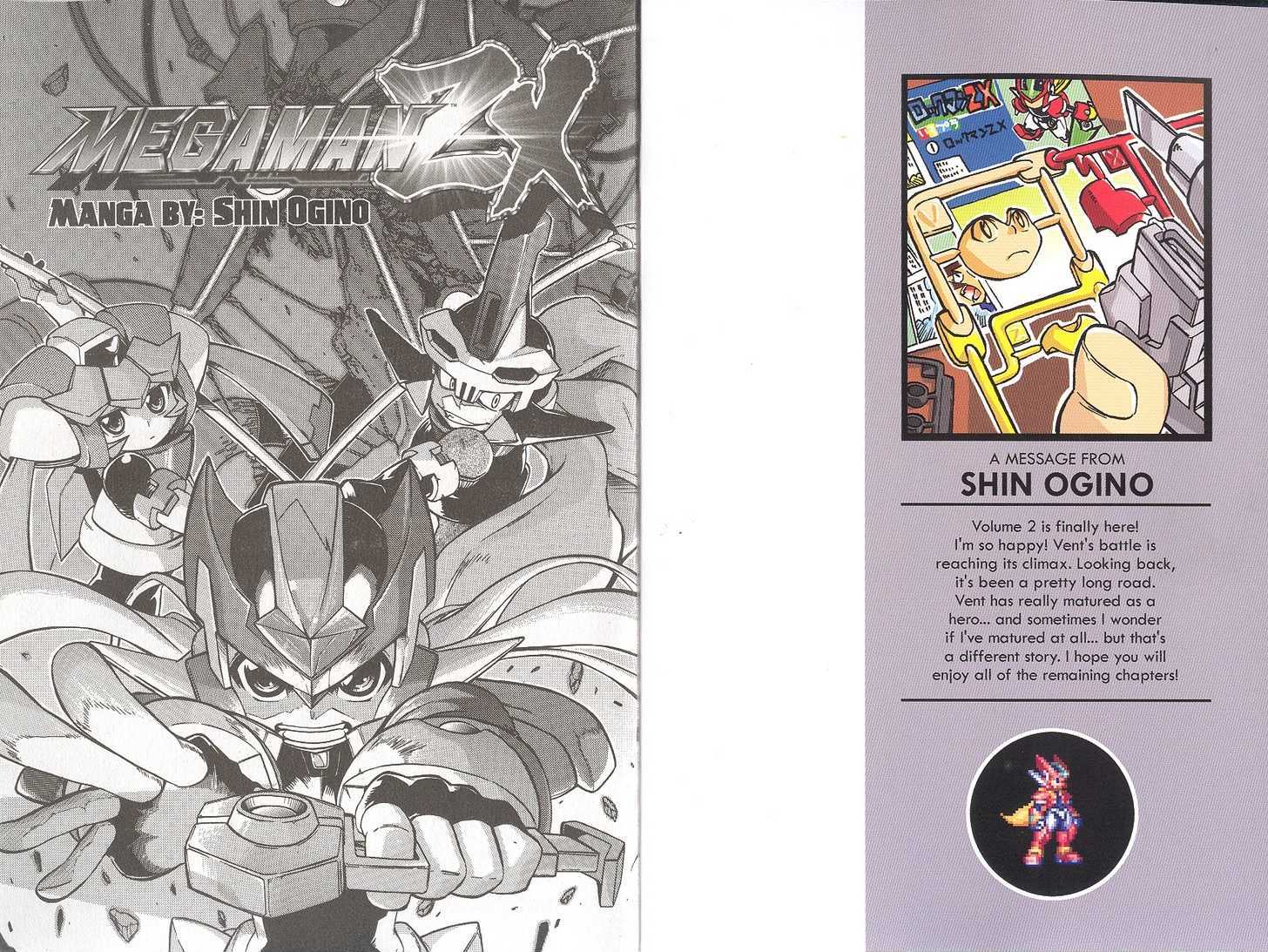 Rockman ZX Chapter 2.1 page 1 - Vol.2 Chapter 1 : The Double MegaMerge of Friendship