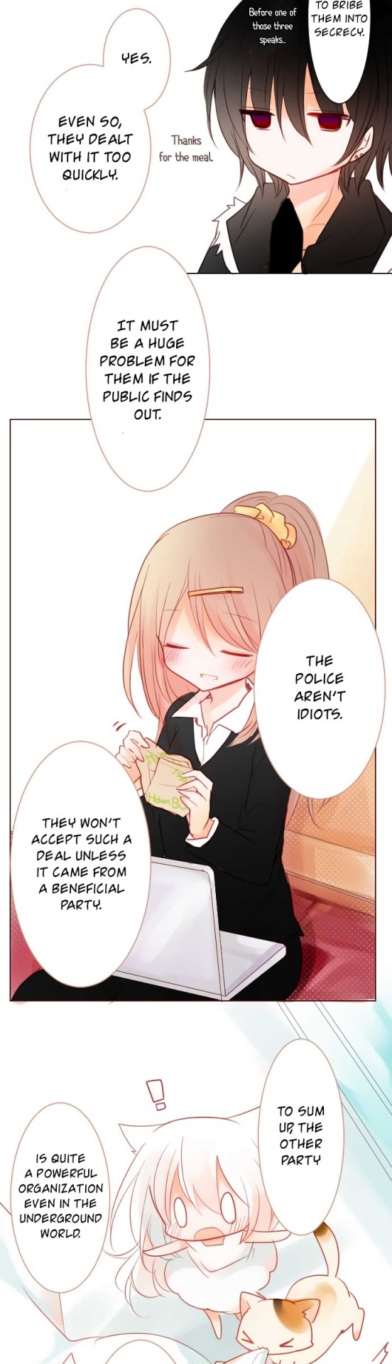 Rodiura Kurashi Chapter 15.4 page 14 - Chapter 15.4: Discussing Answers Over Brunch