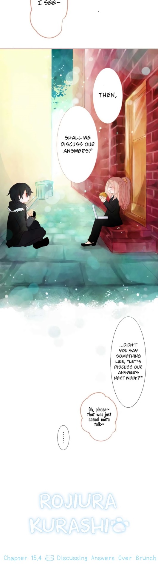 Rodiura Kurashi Chapter 15.4 page 4 - Chapter 15.4: Discussing Answers Over Brunch