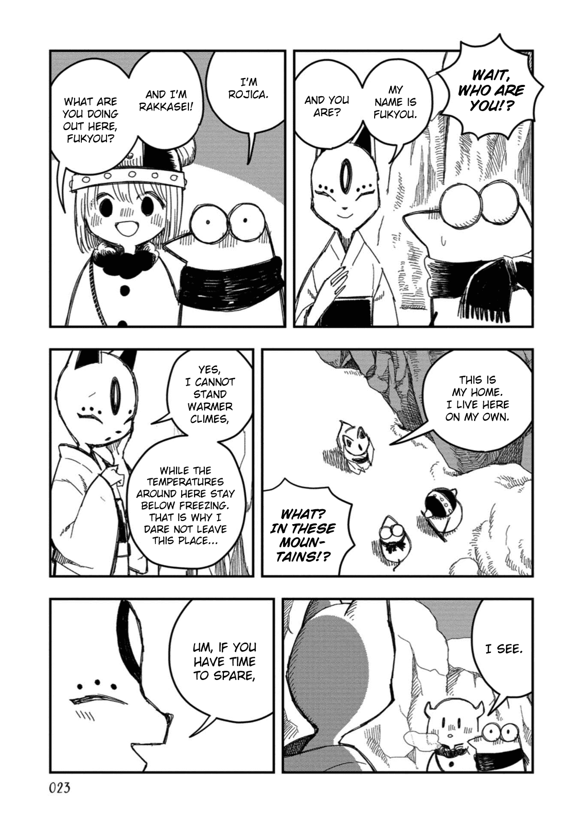 Rojica to Rakkasei Chapter 19 page 7 - Chapter 19: The Mystery of the Snowy Mountain