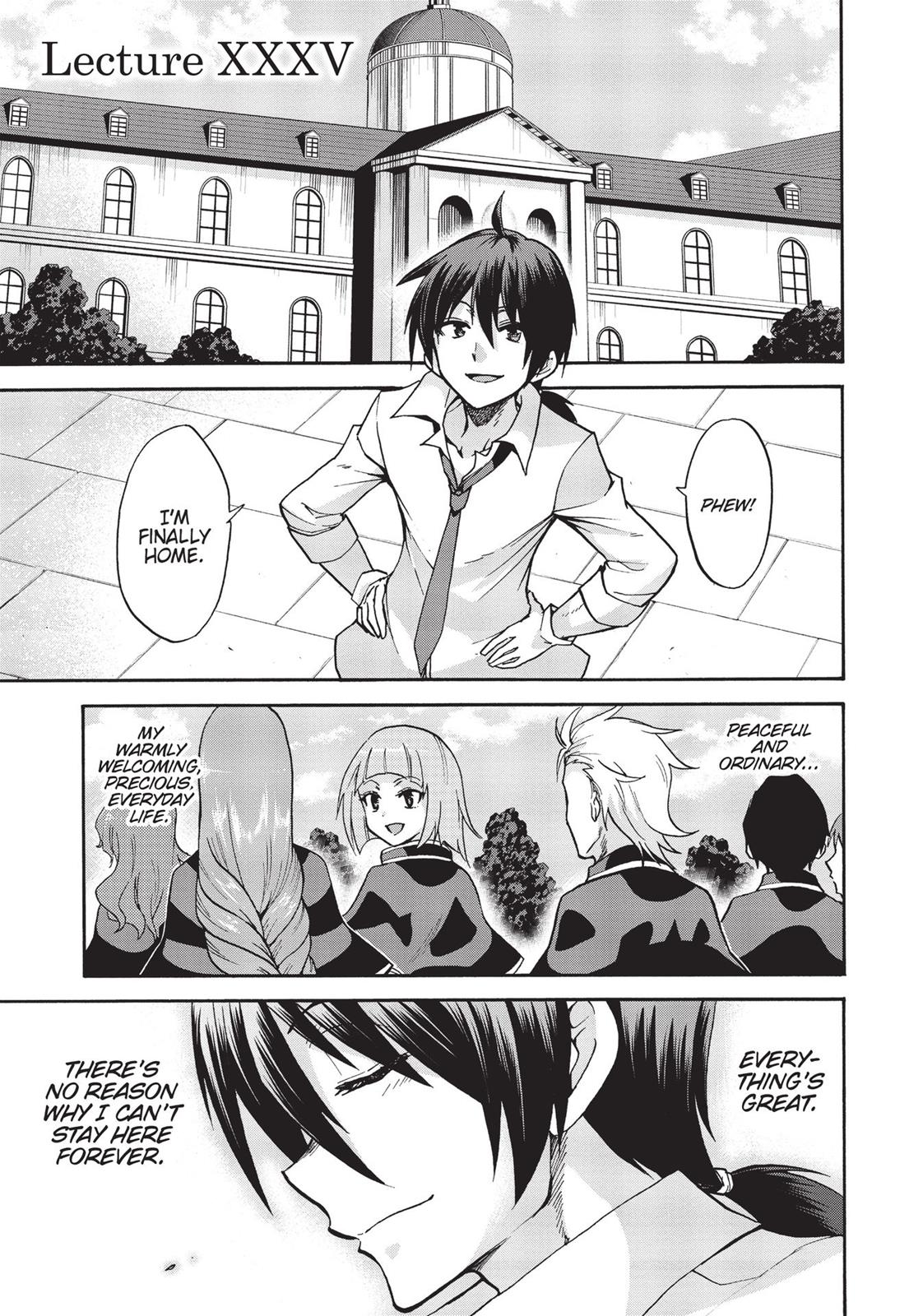 Roku de Nashi Majutsu Koushi to Kinki Kyouten Chapter 35 page 1 - Chapter 35: Lecture 35