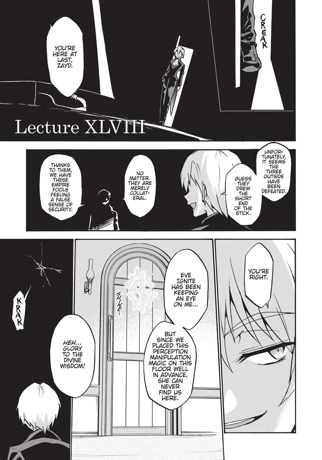 Roku de Nashi Majutsu Koushi to Kinki Kyouten Chapter 48 page 1 - Chapter 48