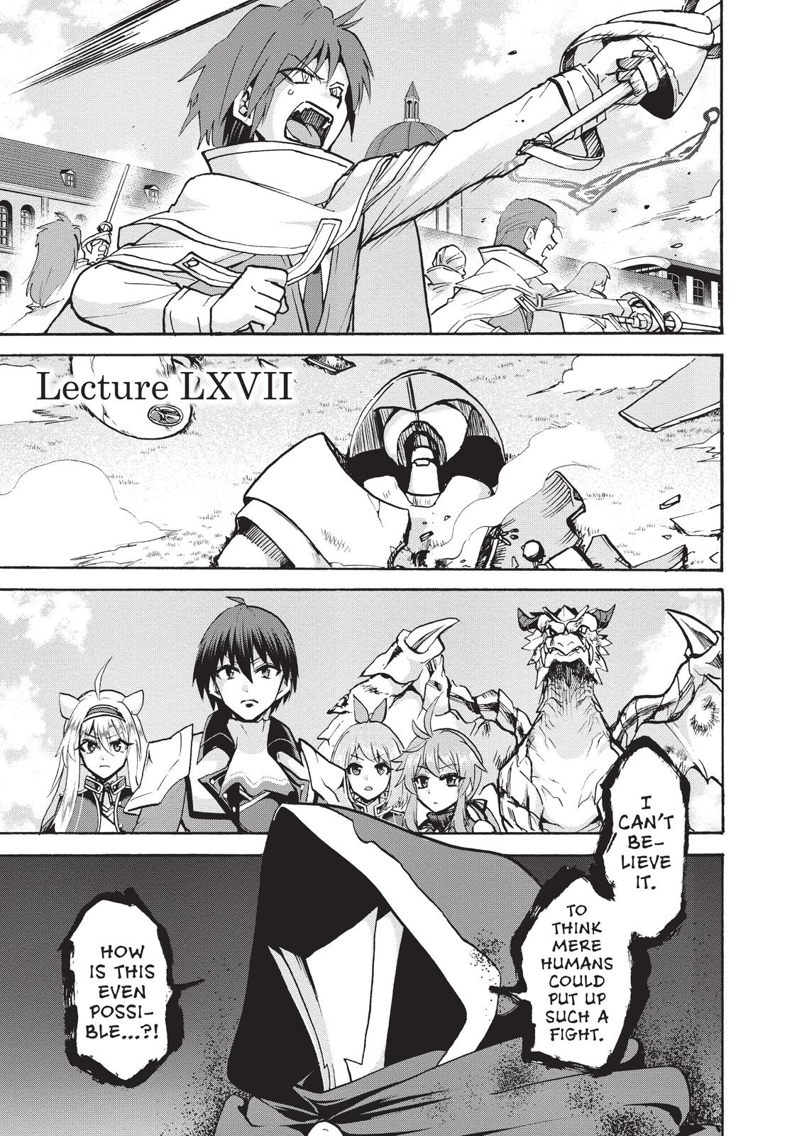 Roku de Nashi Majutsu Koushi to Kinki Kyouten Chapter 67 page 1 - Chapter 67