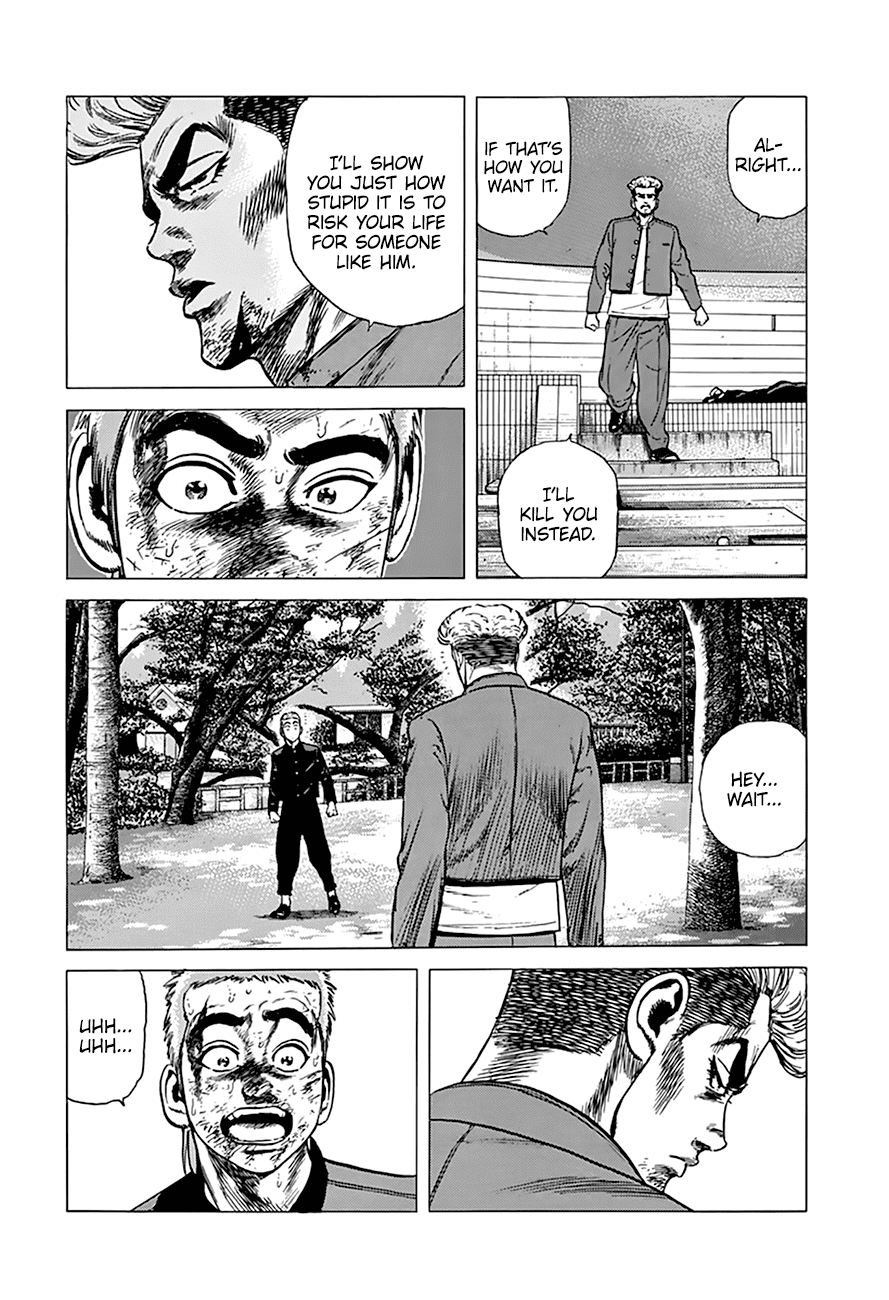 Rokudenashi Blues Chapter 282 page 14 - Chapter 282: You Little Bleached Blond Turd!