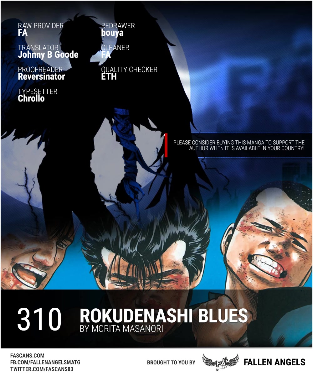 Rokudenashi Blues Chapter 310 page 1 - Chapter 310: Rokudenashi Bwues♥ IX