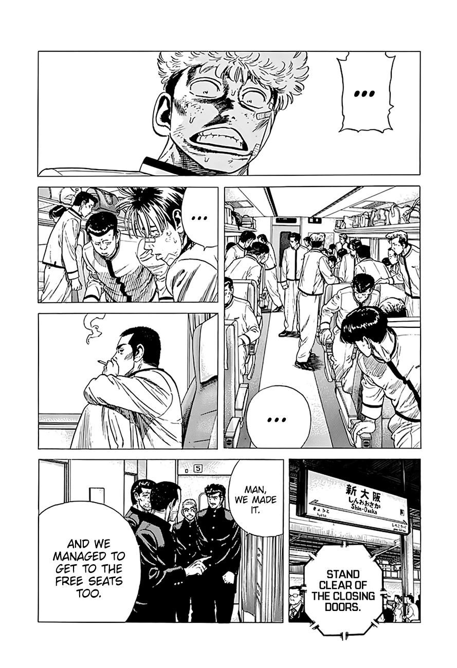 Rokudenashi Blues Chapter 331 page 12 - Chapter 331: We’ll go back on the unreserved seats (cars 1 - 5)