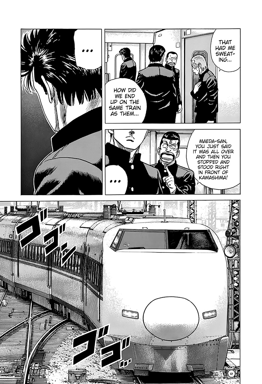 Rokudenashi Blues Chapter 331 page 18 - Chapter 331: We’ll go back on the unreserved seats (cars 1 - 5)