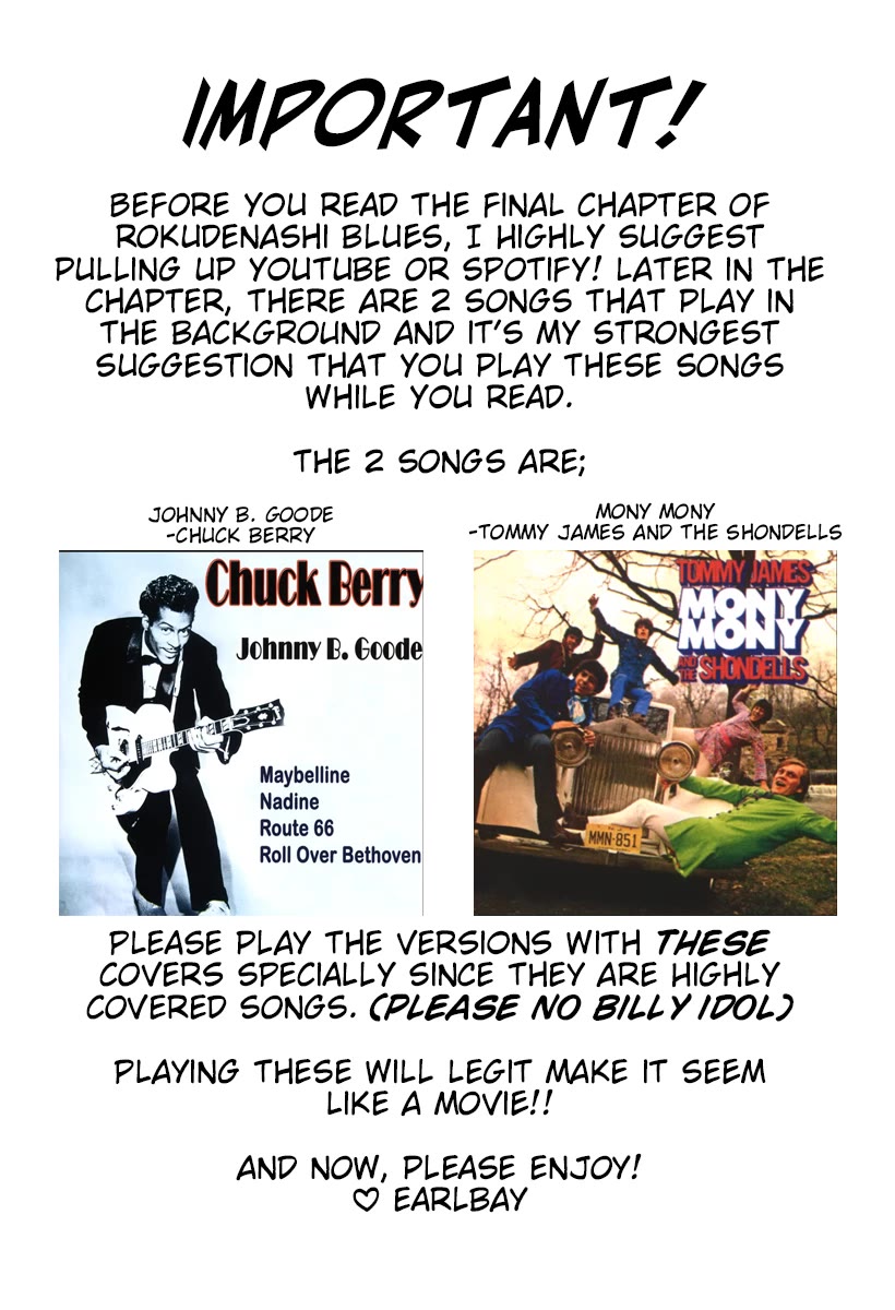 Rokudenashi Blues Chapter 421 page 1 - Chapter 421: LIKE A ROLLING STONE [END]