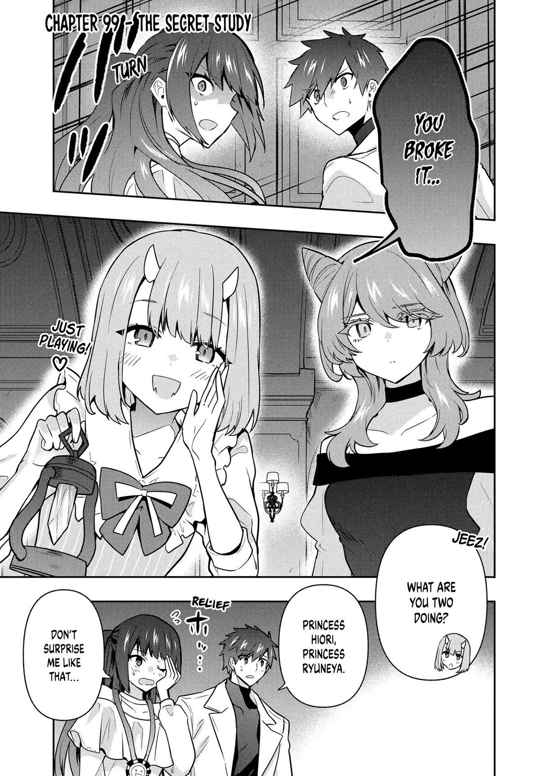 Rokuhime wa Kami Goe ni Koi ni Suru Chapter 99 page 1 - Chapter 99