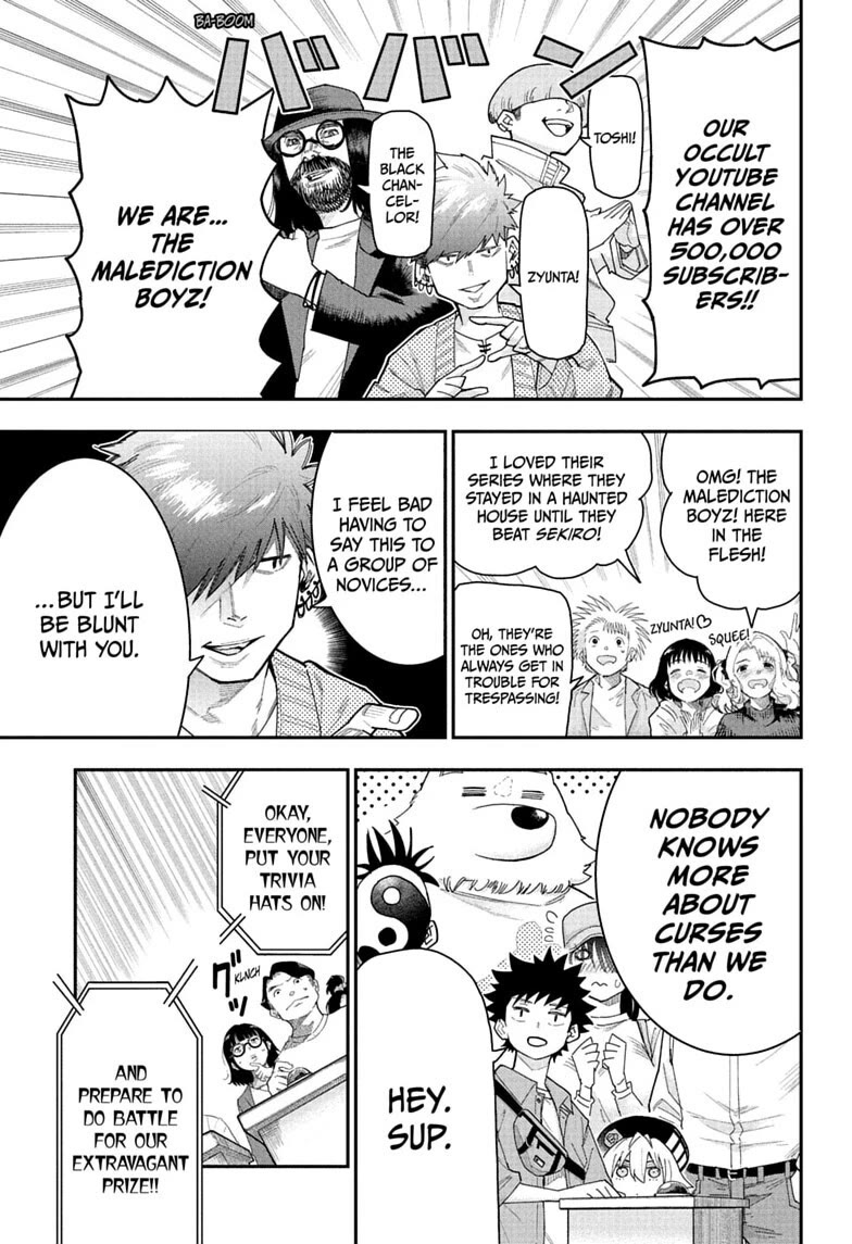 Roku’s House of Oddities Chapter 14 page 7 - Chapter 14: The Kokubunji (via Tachikawa Crossing) Ultra Curse Quiz Competition!