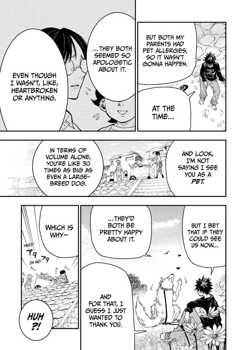 Roku’s House of Oddities Chapter 9 page 14 - Chapter 9: The Akaris' Dog Seems a Bit Too Big?
