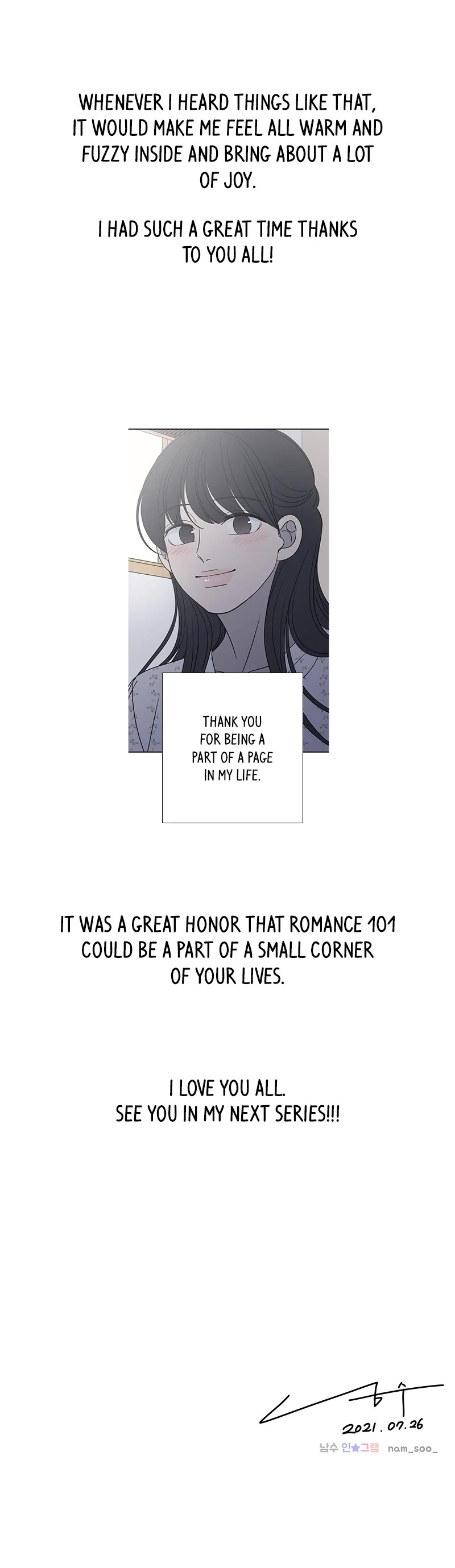 Romance 101 Chapter 159 page 66 - Chapter 159: Afterword [END]