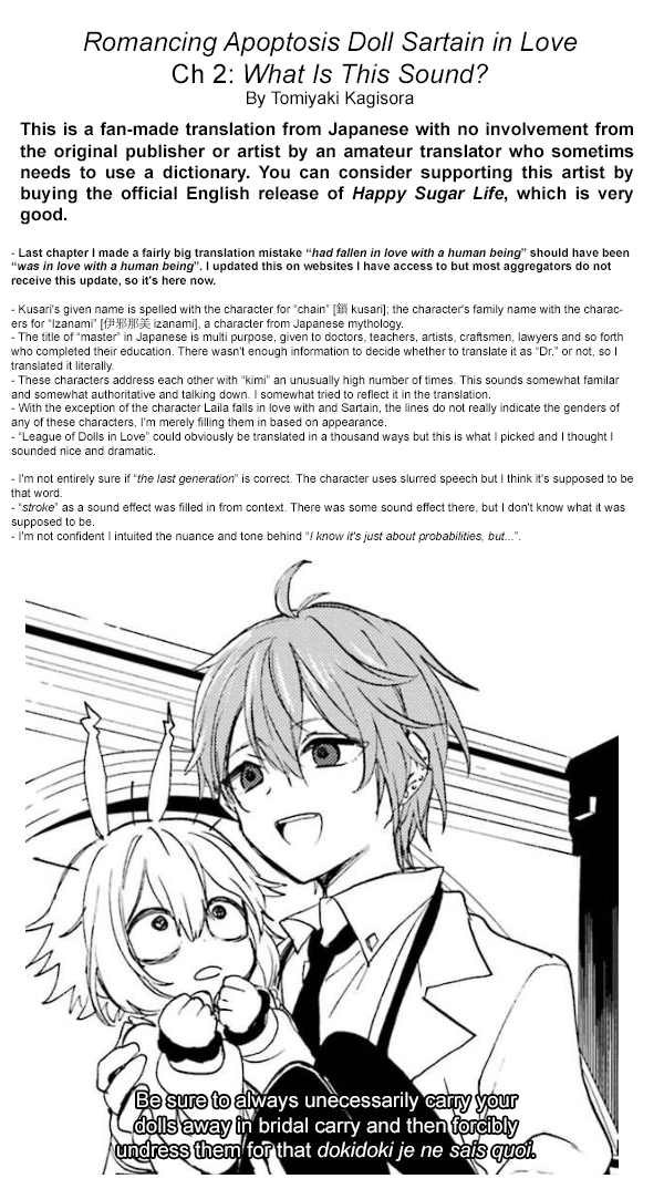 Romancing Apoptosis Doll: Sartain in Love Chapter 2 page 26 - Chapter 2: What Is This Sound?