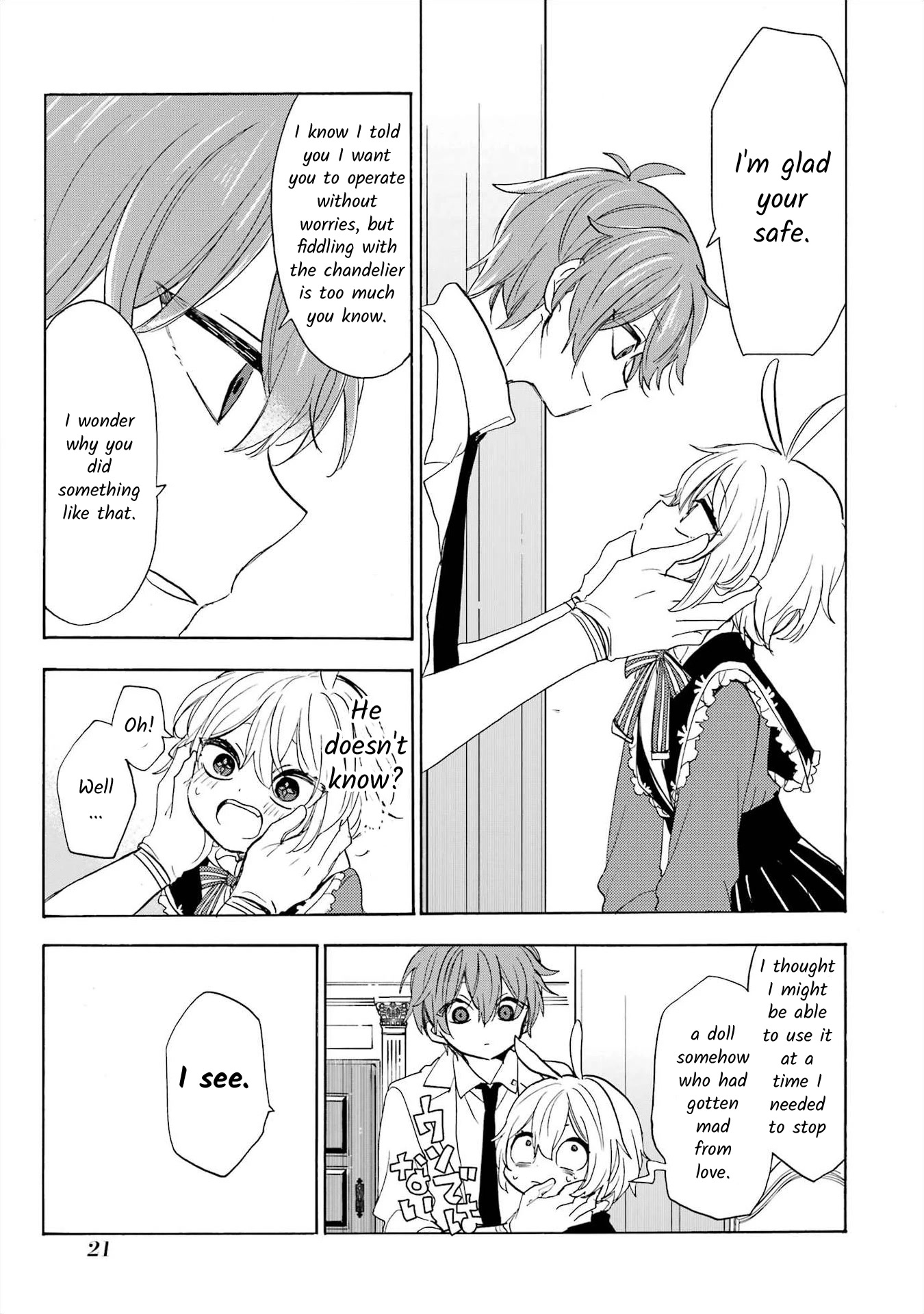 Romancing Apoptosis Doll: Sartain in Love Chapter 6 page 21 - Chapter 6: Whose Fault?