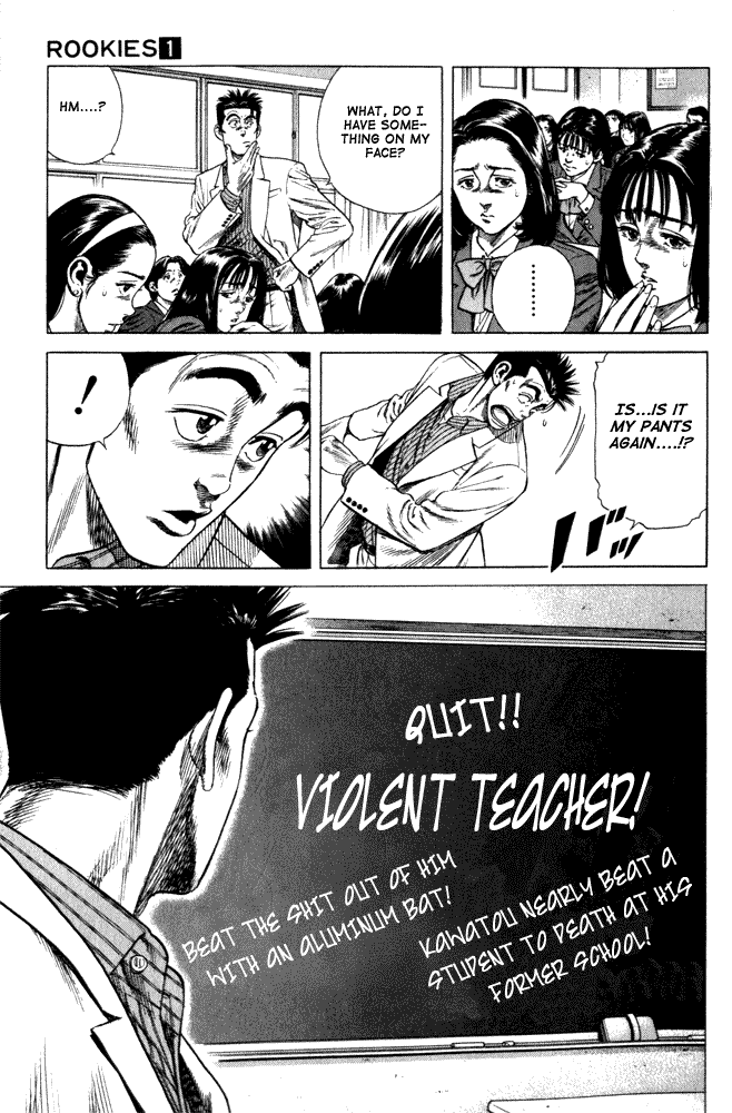 Rookies Chapter 7 page 8 - Chapter 7: The Truth About the Violent Teacher