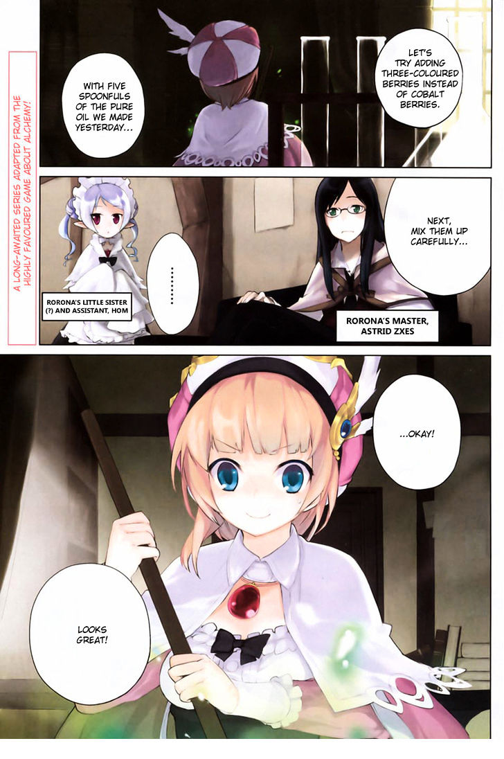 Rorona no Atelier: Watashi no Takaramono Chapter 1 page 1 - Chapter 1 : Rorona's Atelier