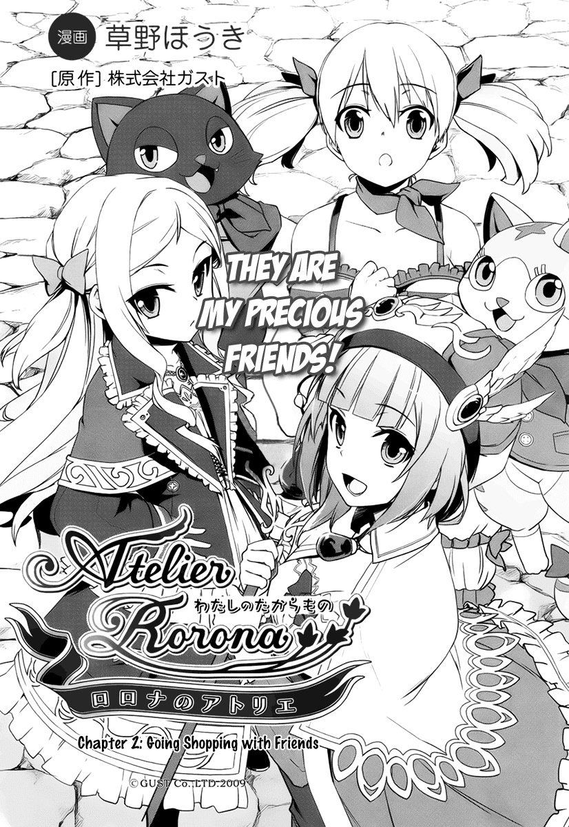 Rorona no Atelier: Watashi no Takaramono Chapter 2.2 page 3 - Chapter 2 v2 : Going Shopping with Friends