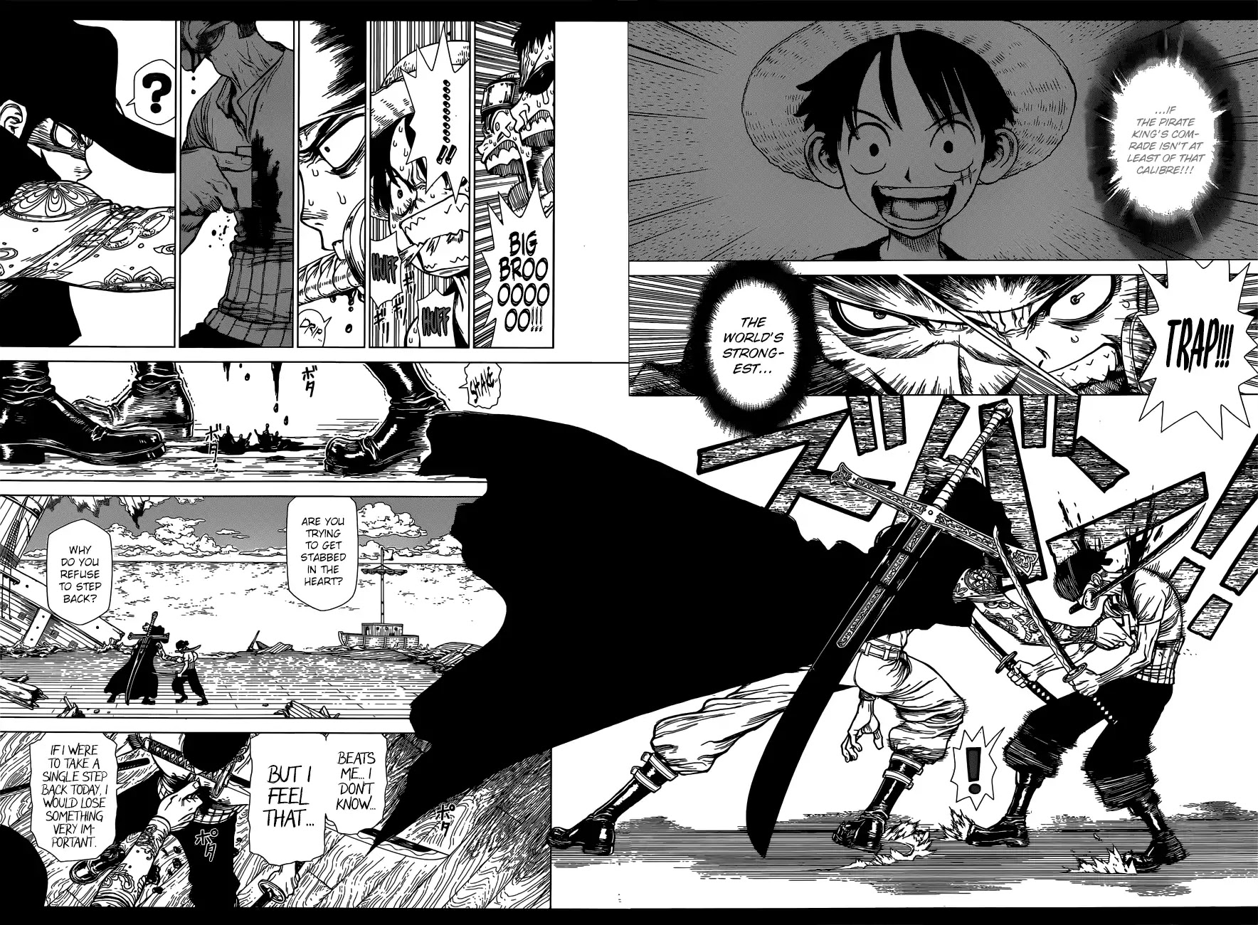 Roronoa Zoro Falls Into the Sea Chapter 0 page 15 - One Piece Special: Boichi Crossover
