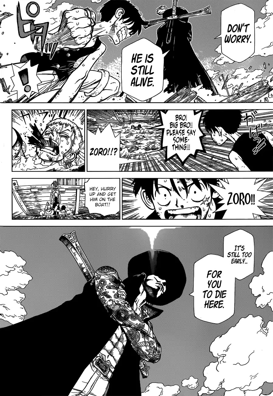 Roronoa Zoro Falls Into the Sea Chapter 0 page 27 - One Piece Special: Boichi Crossover