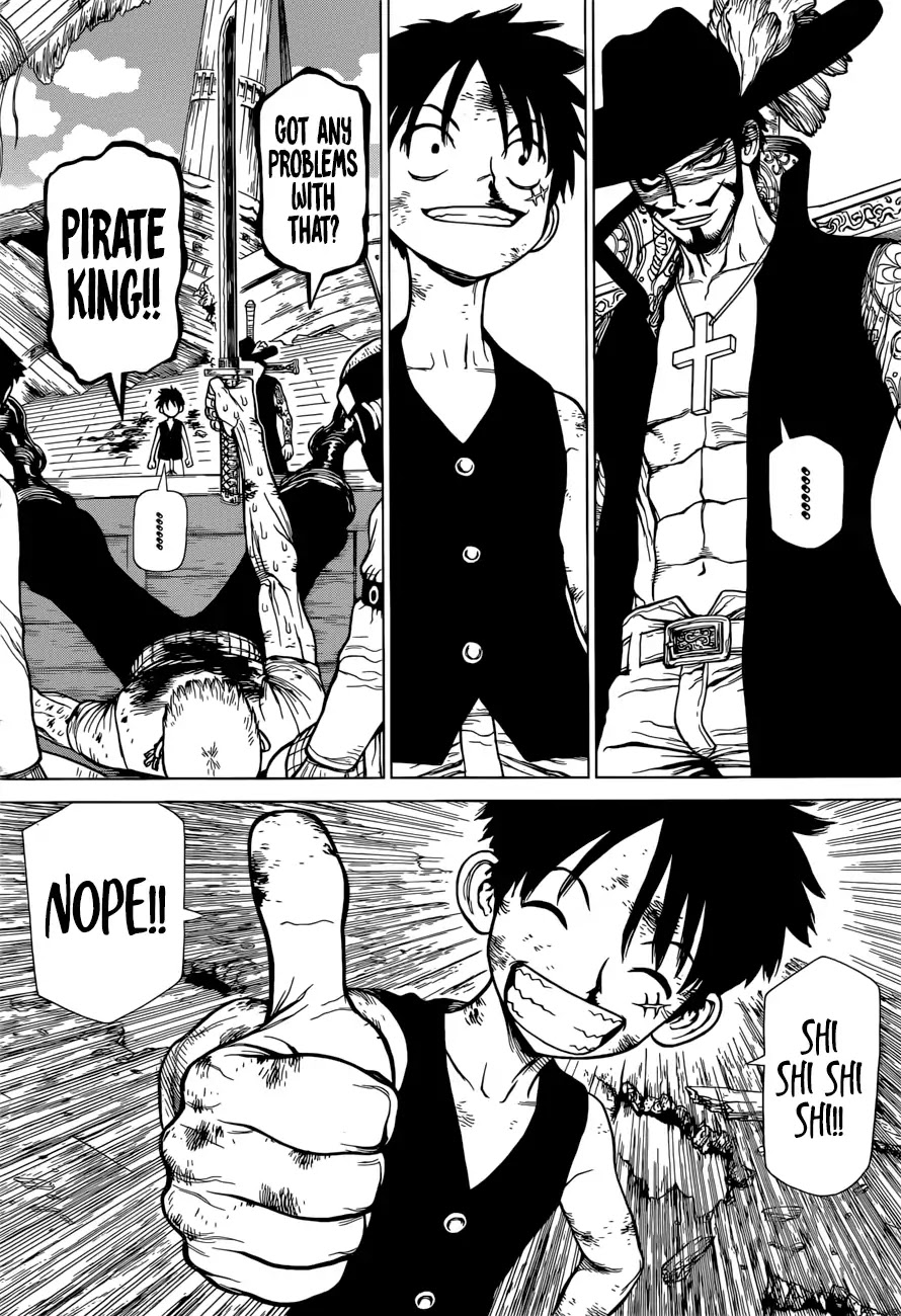 Roronoa Zoro Falls Into the Sea Chapter 0 page 34 - One Piece Special: Boichi Crossover