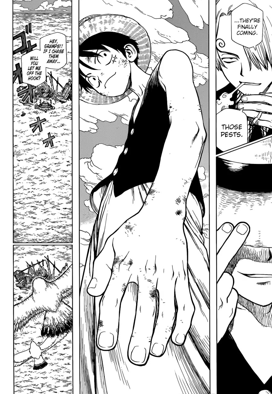 Roronoa Zoro Falls Into the Sea Chapter 0 page 36 - One Piece Special: Boichi Crossover