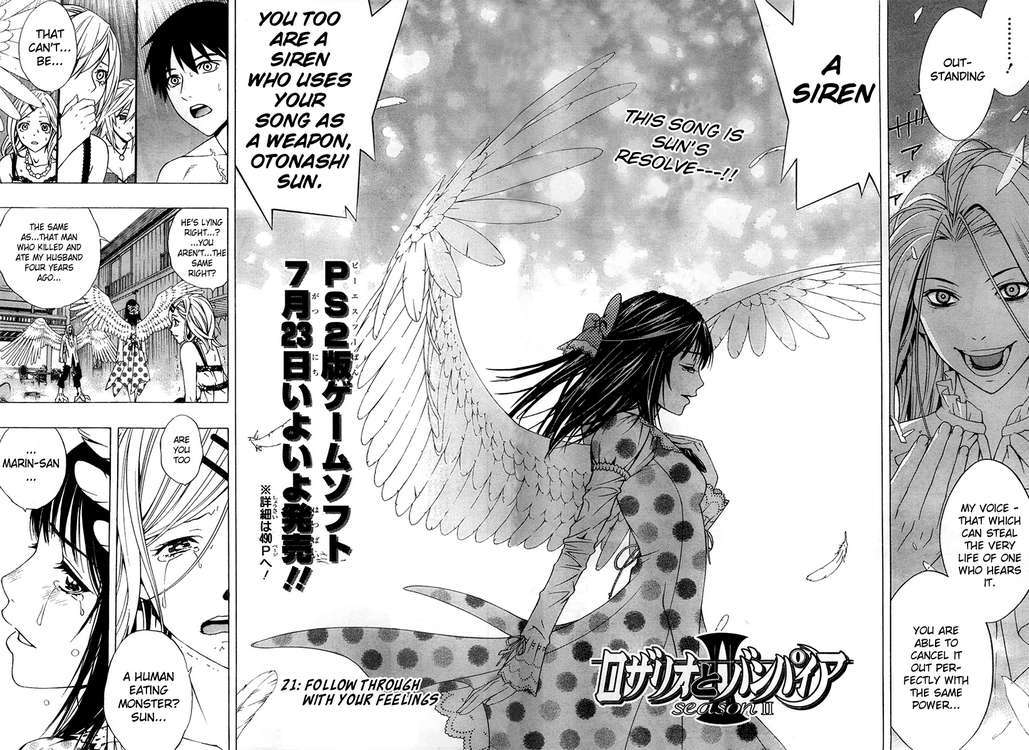 Rosario to Vampire Season II Chapter 21 page 2 - Chapter 21: Follow Through with your Feelings