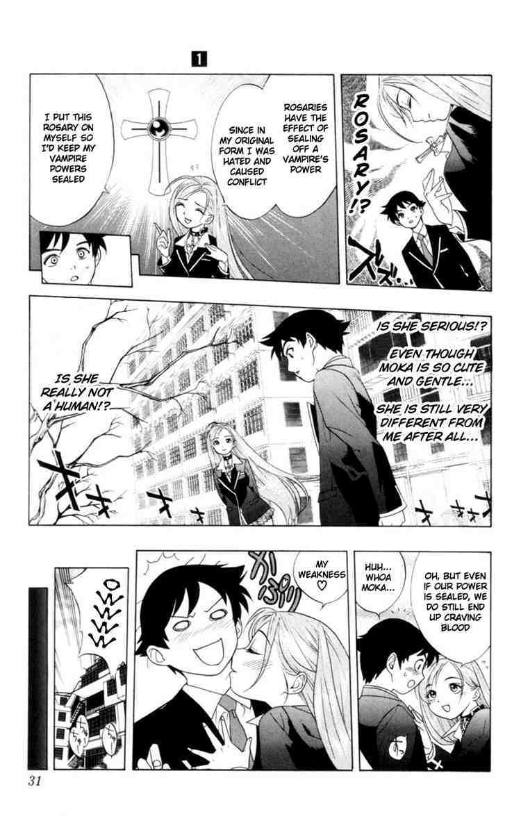 Rosario to Vampire Chapter 1 page 28 - Chapter 1: The Academy Vampire
