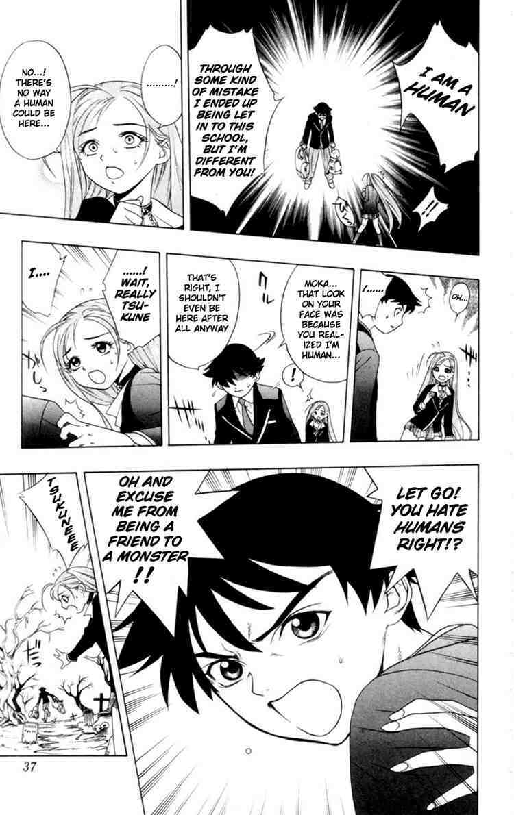 Rosario to Vampire Chapter 1 page 34 - Chapter 1: The Academy Vampire