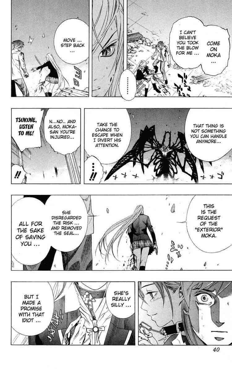 Rosario to Vampire Chapter 33 page 38 - Chapter 33: Reason