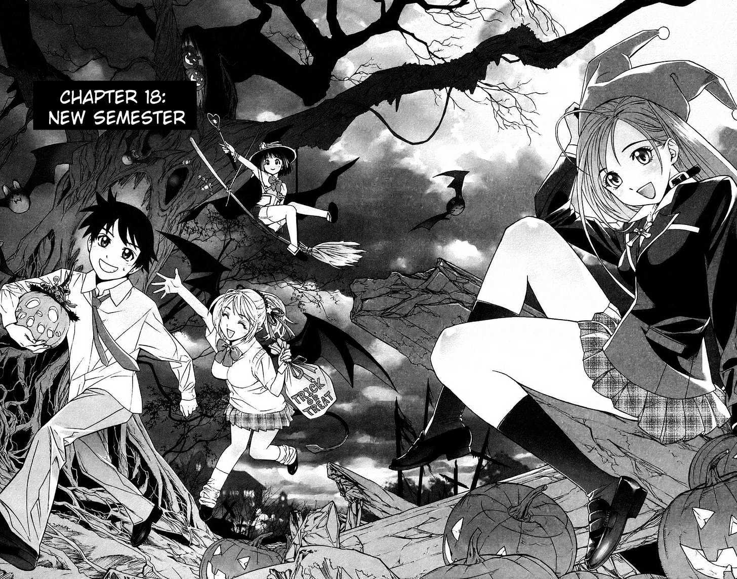 Rosario + Vampire Chapter 18 page 1 - Chapter 18 : New Semester With New Troubles: 1. Snow Women
