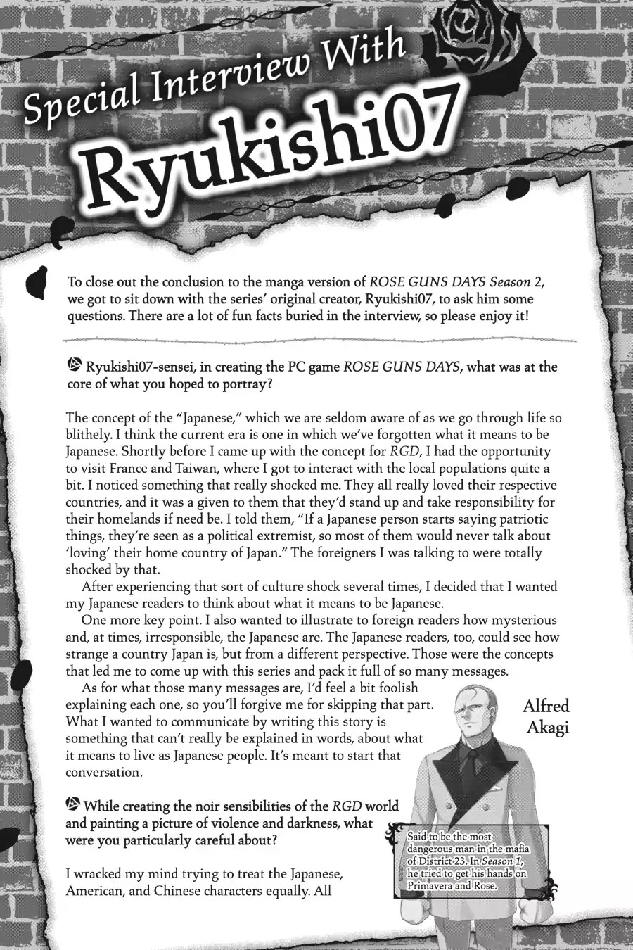 Rose Guns Days: Season 2 Chapter 14.6 page 5 - Vol.3 Bonus Track [END]