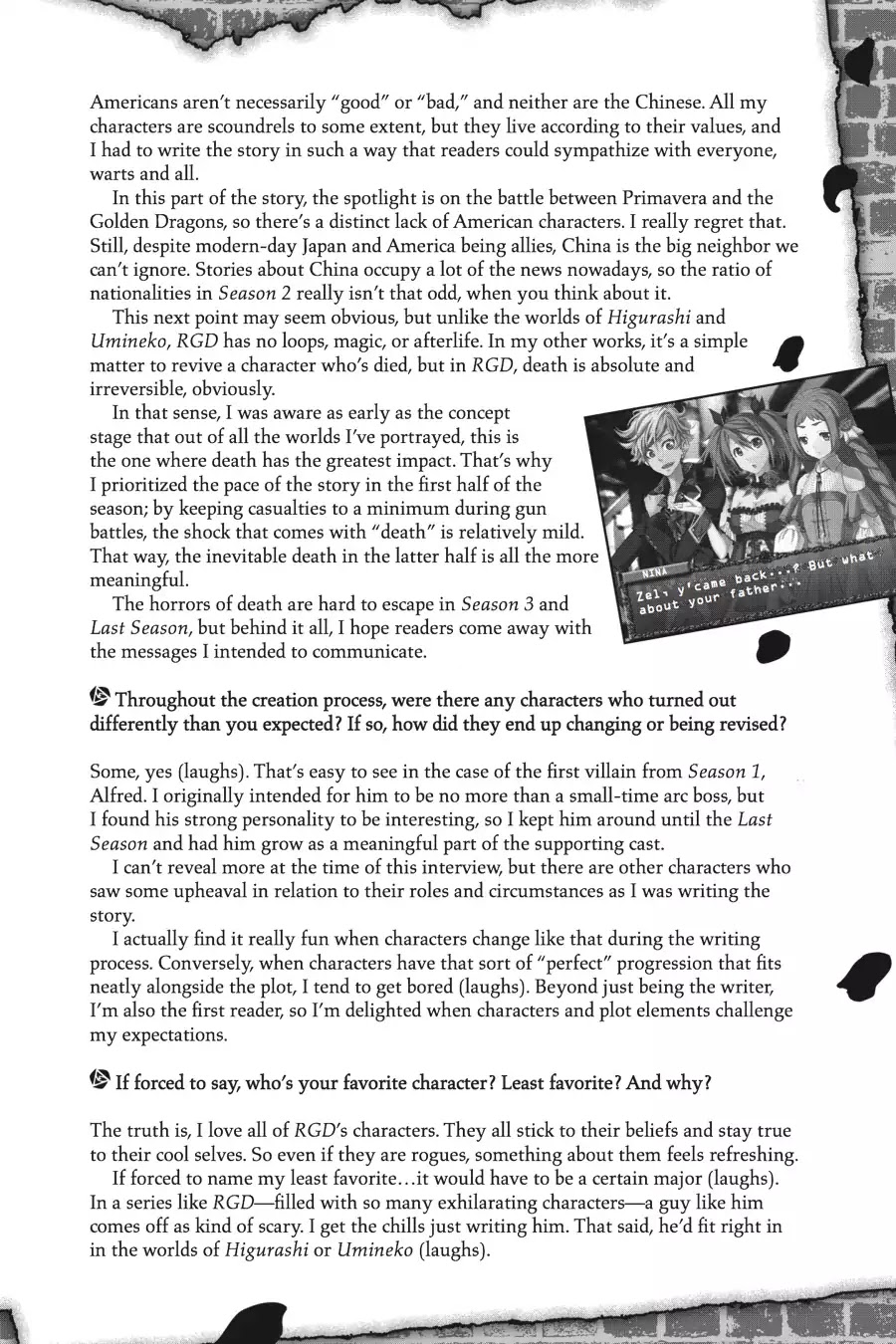 Rose Guns Days: Season 2 Chapter 14.6 page 6 - Vol.3 Bonus Track [END]