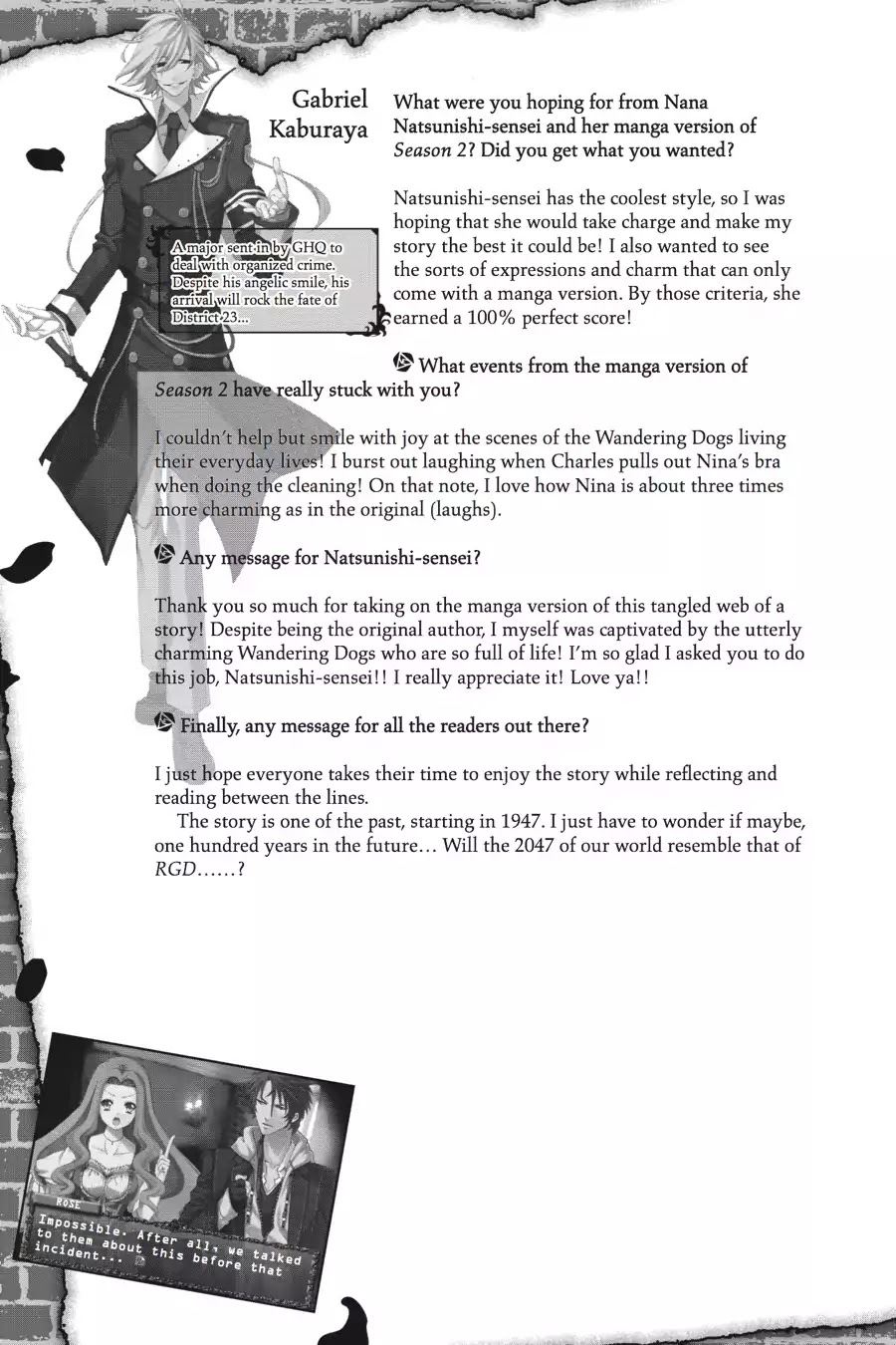 Rose Guns Days: Season 2 Chapter 14.6 page 7 - Vol.3 Bonus Track [END]