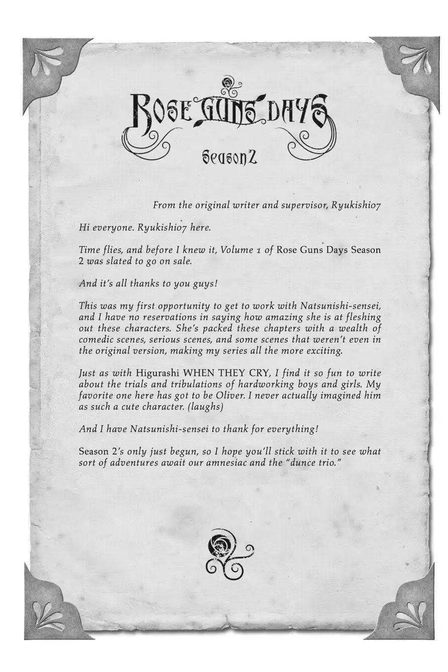 Rose Guns Days: Season 2 Chapter 5 page 35 - Chapter 5: Vol.1 Track 5: Cuts Like a Knife