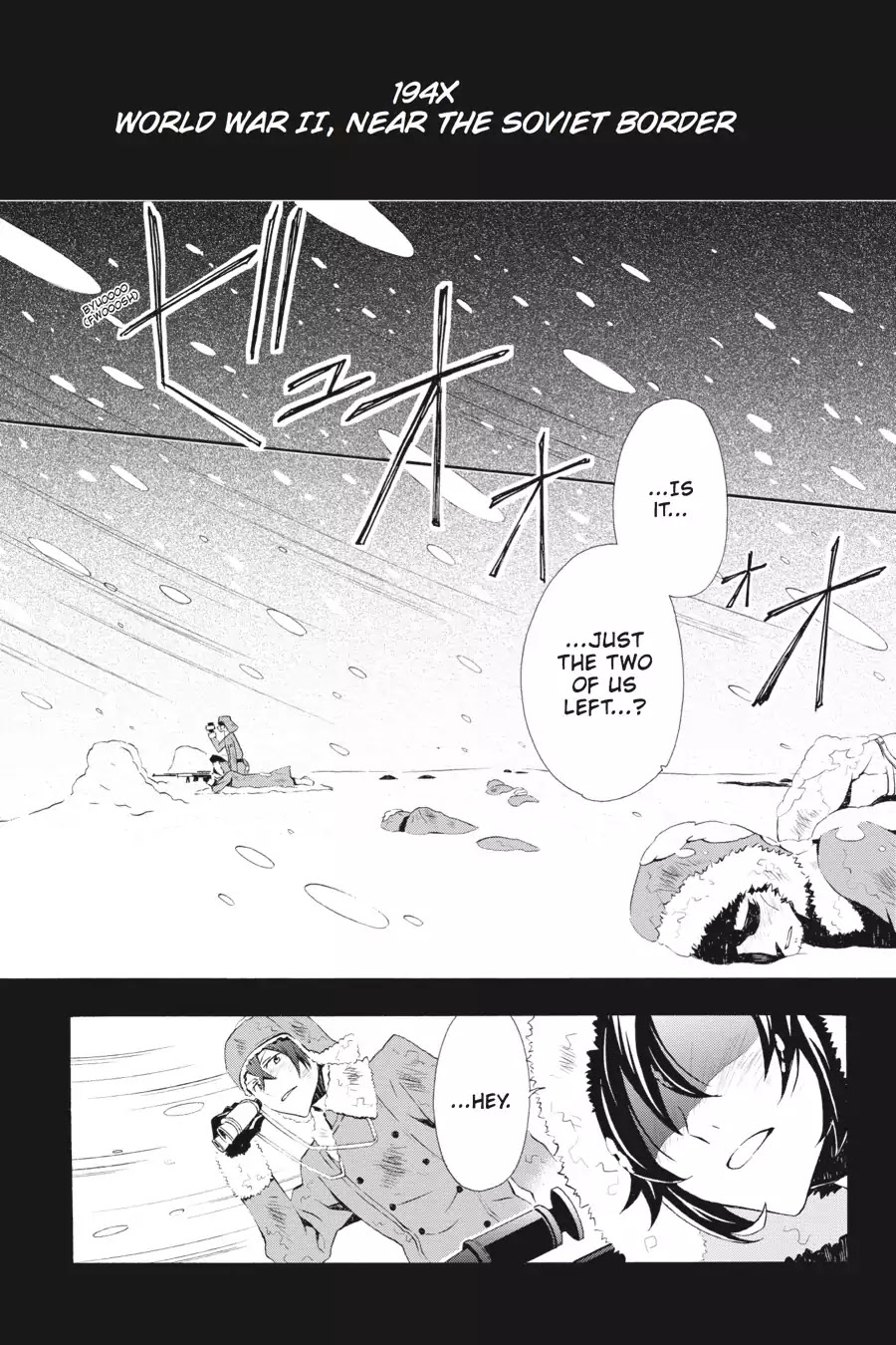 Rose Guns Days: Season 3 Chapter 1 page 4 - Chapter 1: Vol.1 Reason 1: On a Nameless Epitaph