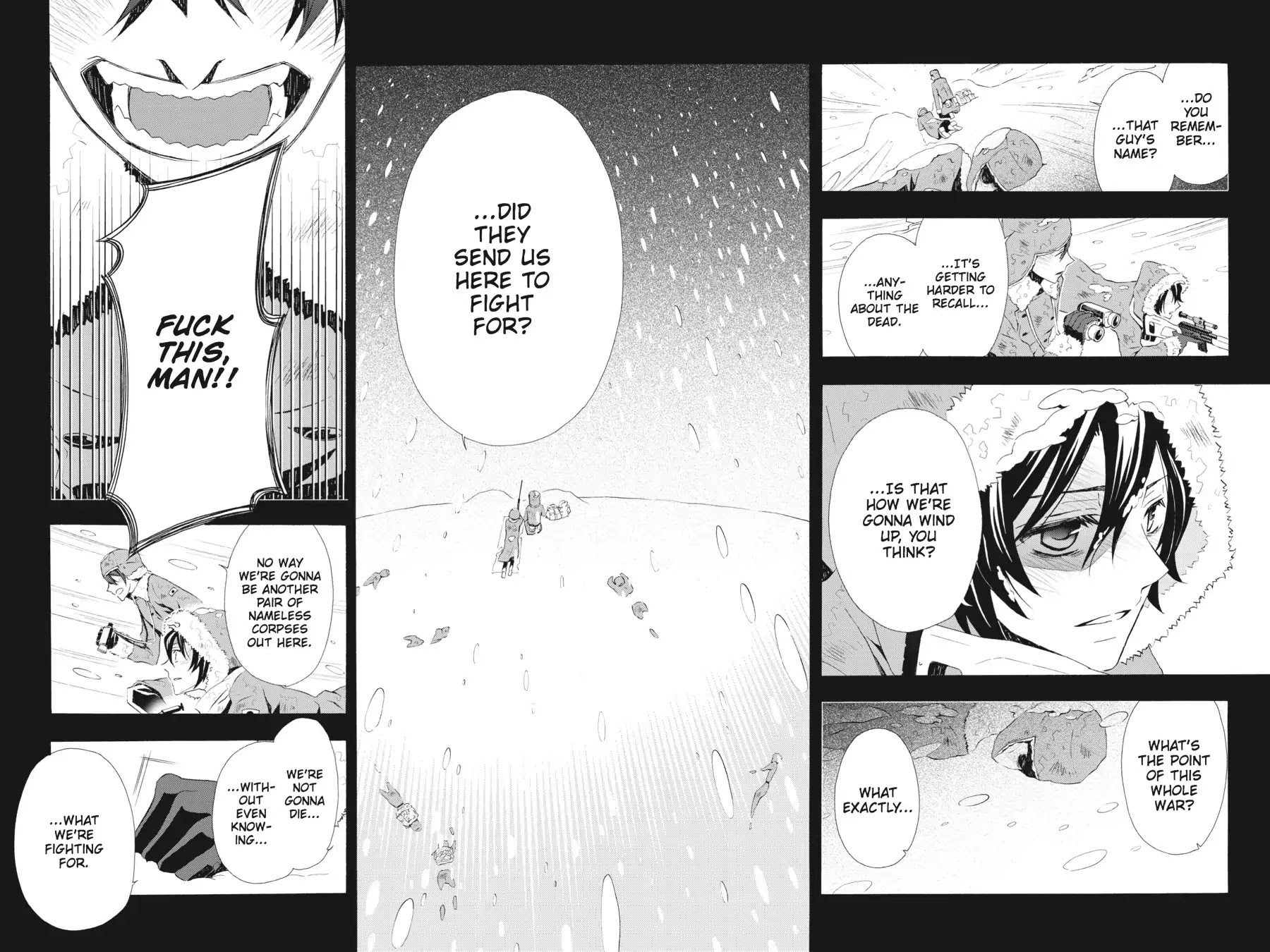 Rose Guns Days: Season 3 Chapter 1 page 5 - Chapter 1: Vol.1 Reason 1: On a Nameless Epitaph