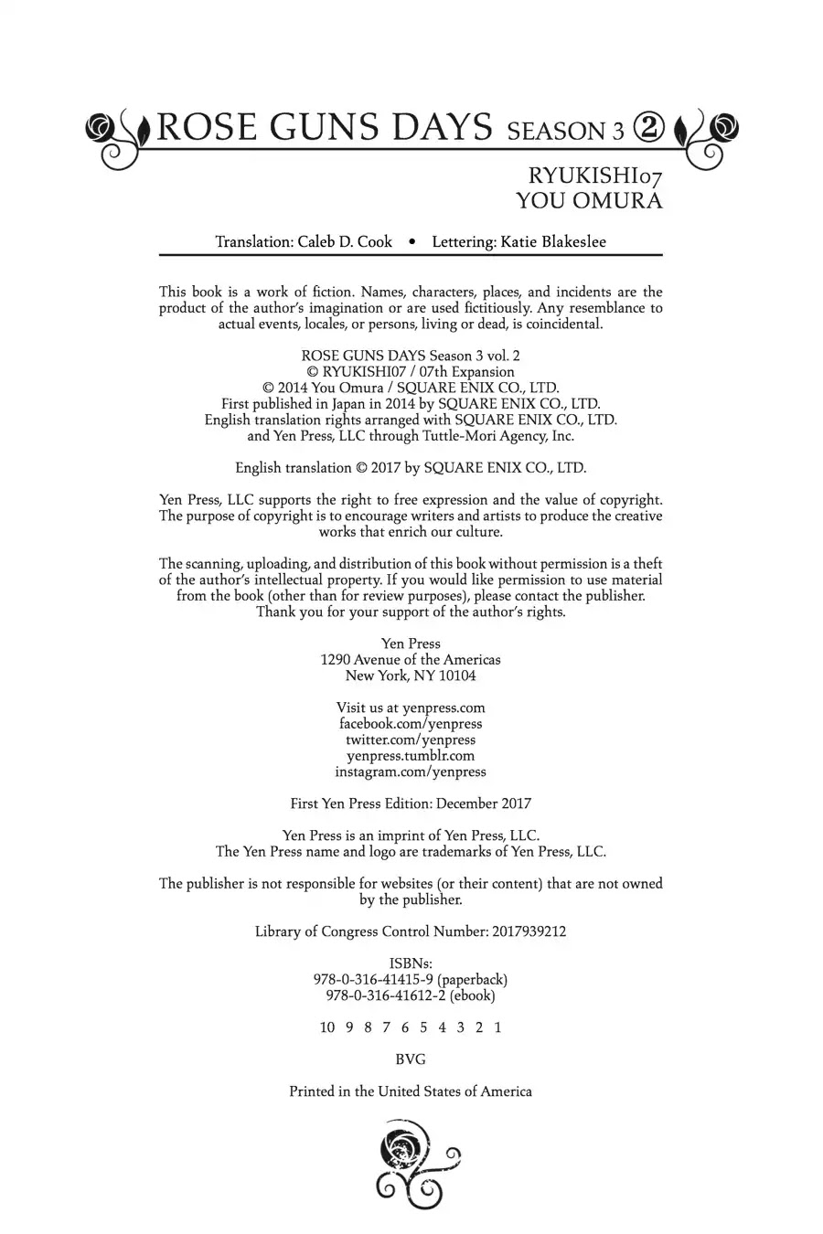 Rose Guns Days: Season 3 Chapter 10 page 40 - Chapter 10: Vol.2 Reason 10: Everlasting Feelings
