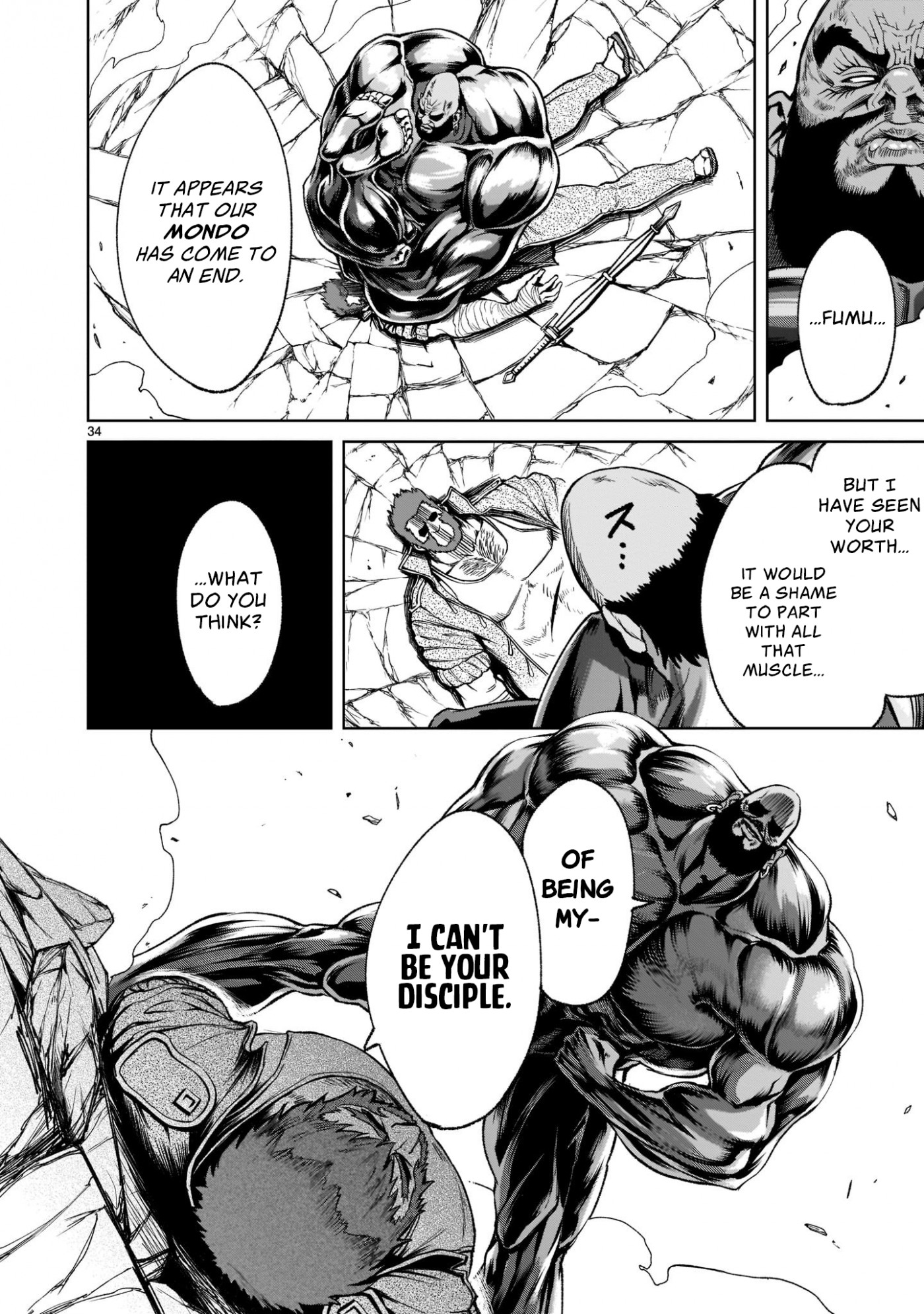 Rosen Garten Saga Chapter 23 page 34 - Chapter 23: Melee ~Muscle~