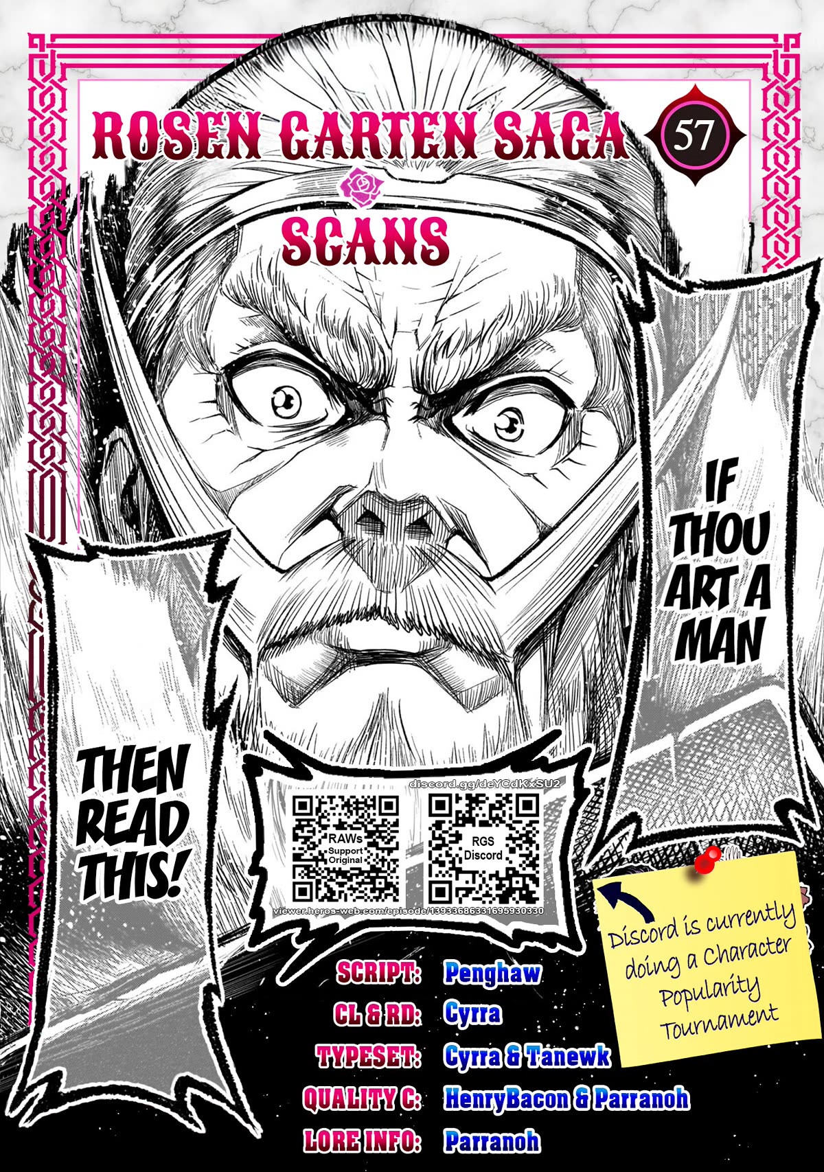 Rosen Garten Saga Chapter 57 page 1 - Chapter 57: Blessing & Curse ~Rache~