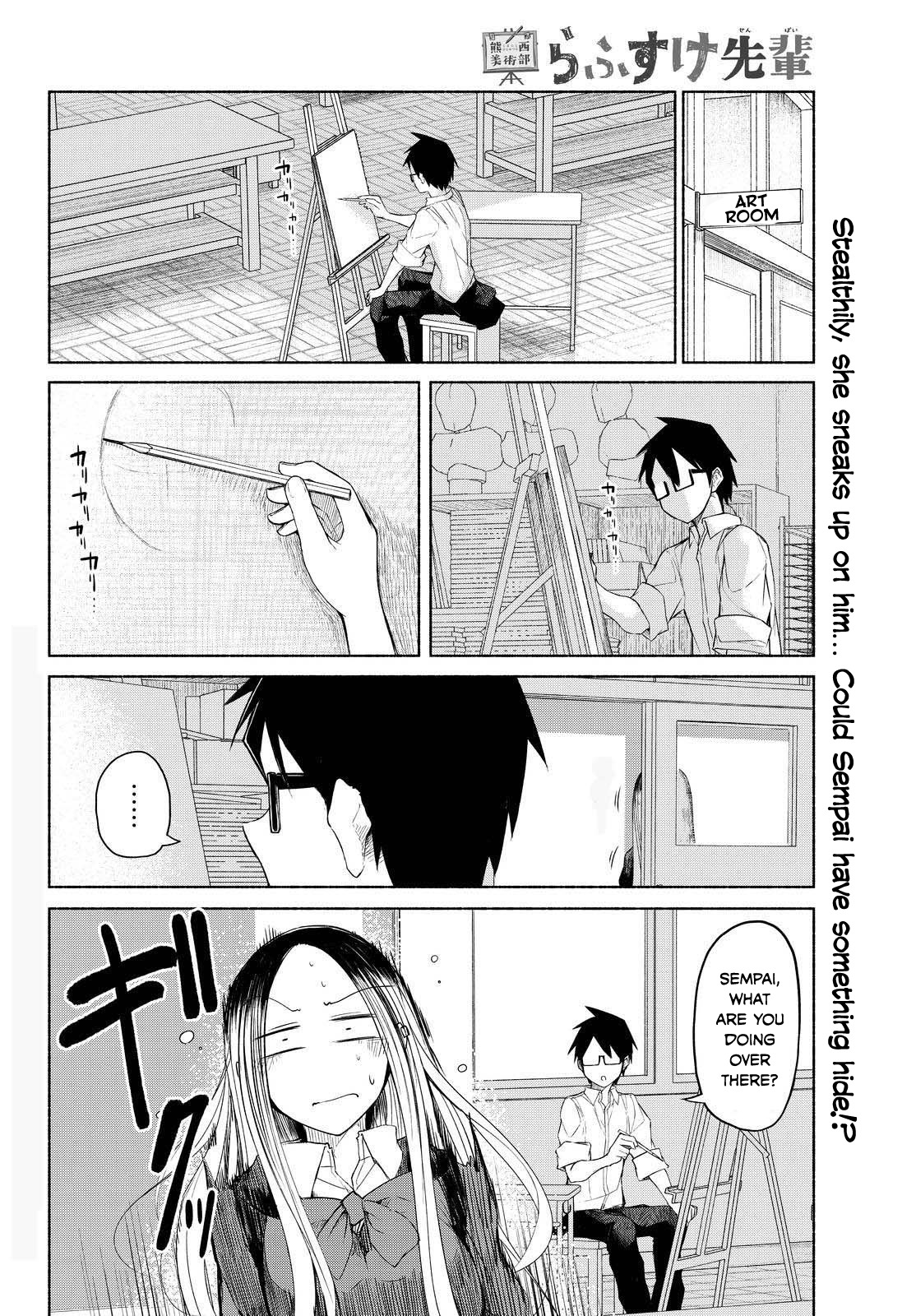 Rough Sketch Senpai Chapter 11 page 2 - Chapter 11: His Eyes, Her Belly