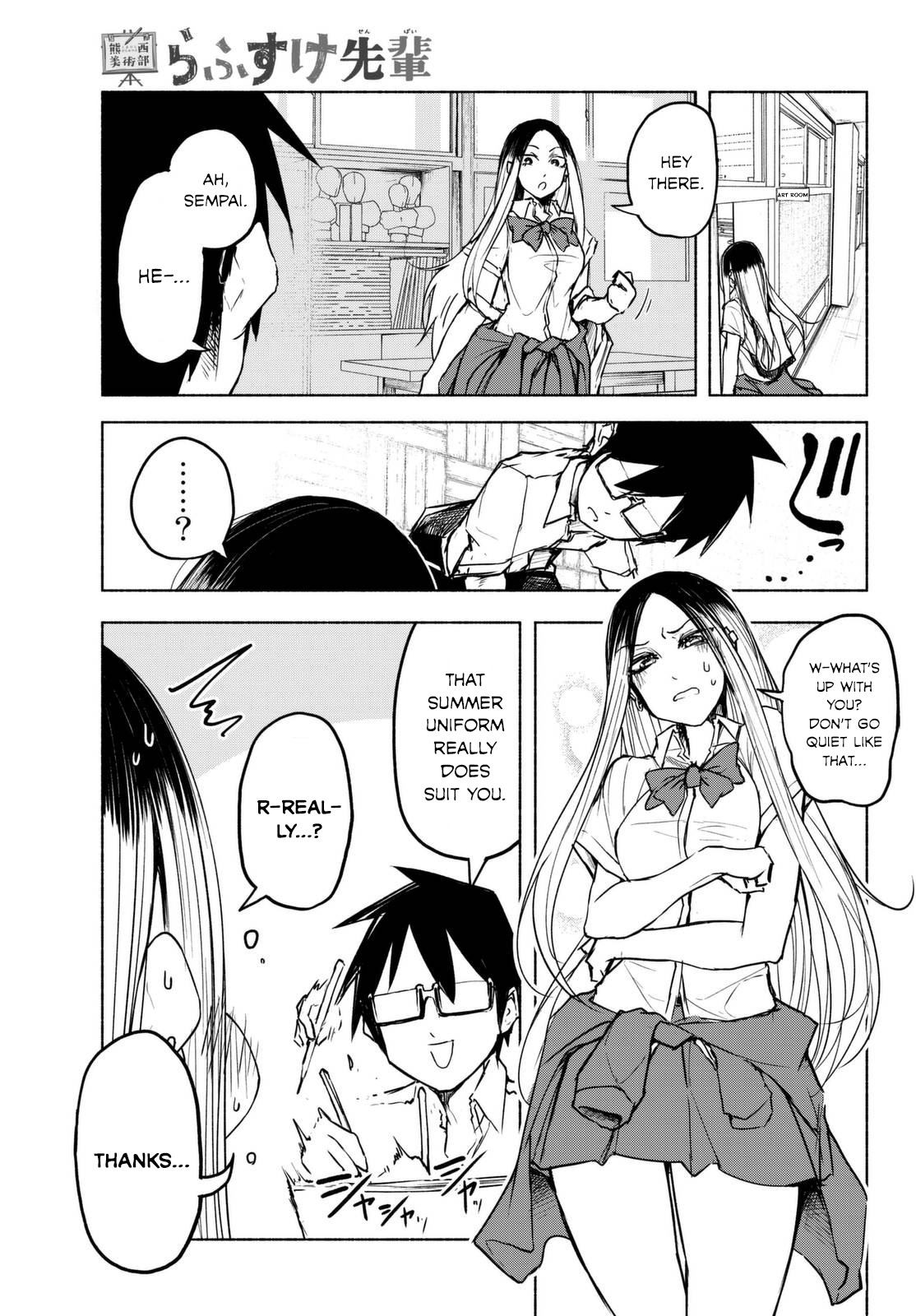 Rough Sketch Senpai Chapter 14 page 3 - Chapter 14: Swimsuits, in the Art Room...?