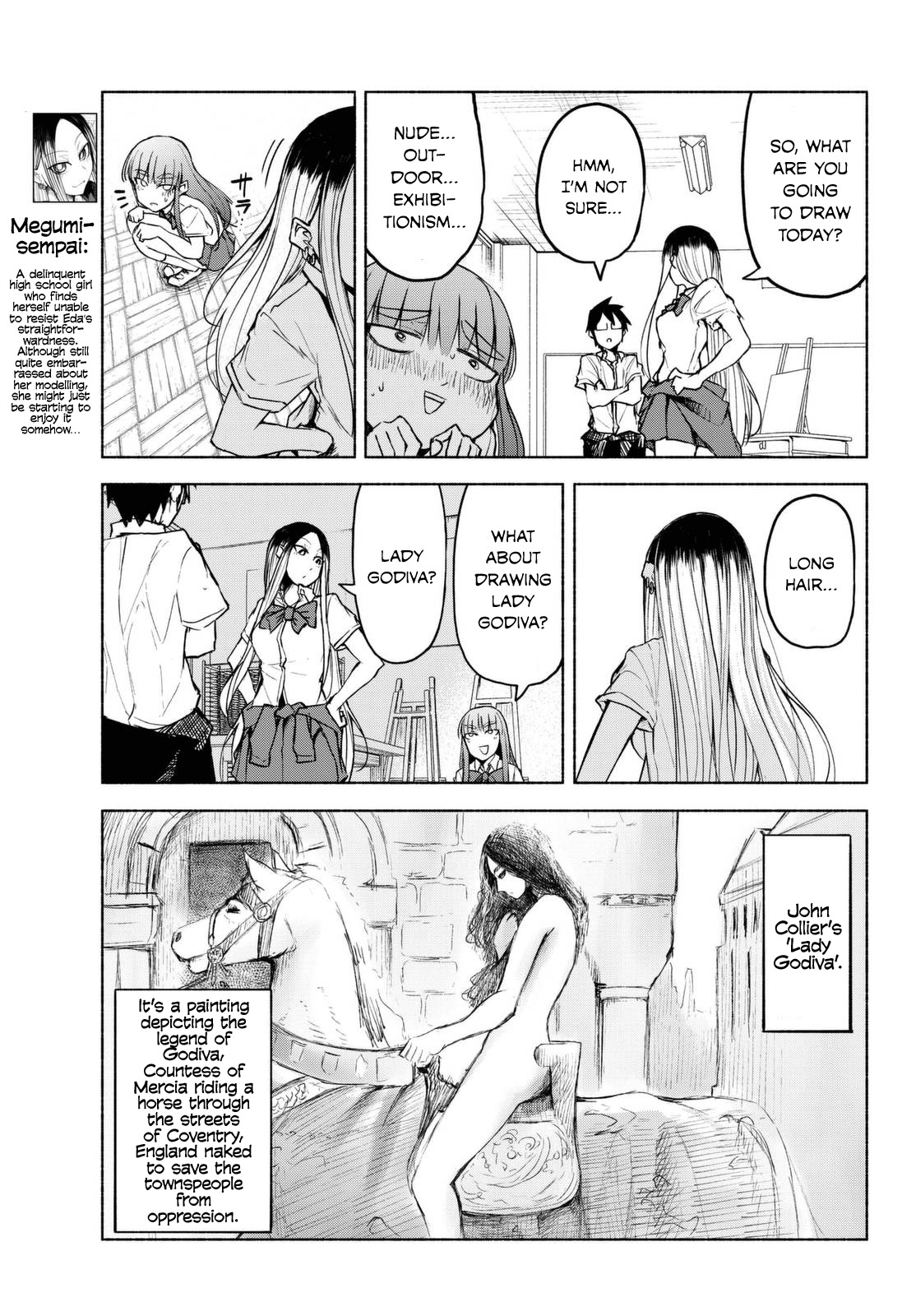 Rough Sketch Senpai Chapter 14 page 5 - Chapter 14: Swimsuits, in the Art Room...?