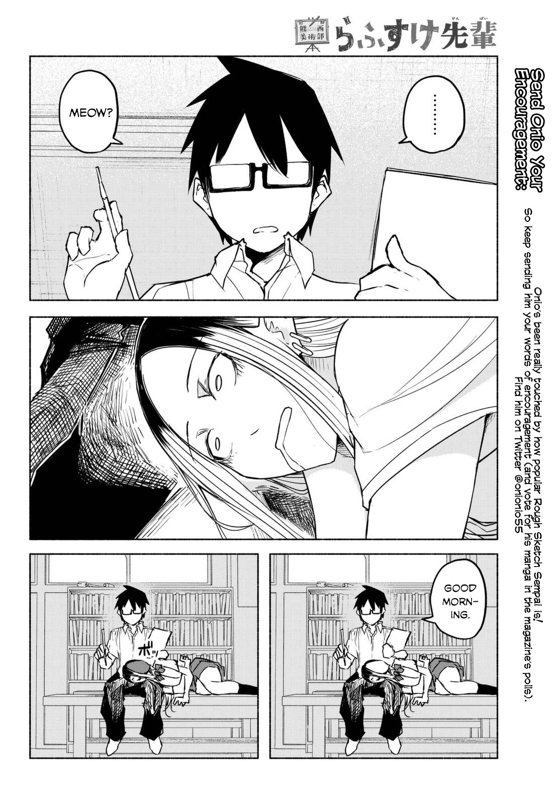 Rough Sketch Senpai Chapter 15 page 8 - Chapter 15: I am a Cat Senpai